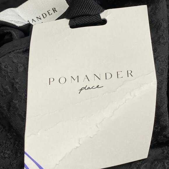 NEW POMANDER PLACE Women’s Lyla Jacquard Puff Sleeve Blouse Black Size S - Picture 3 of 9